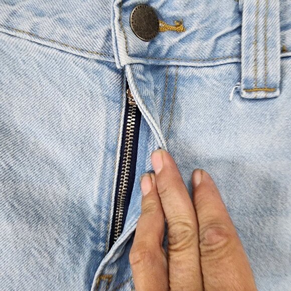 Zara Jeans Womens 6 Light Wash High Rise Wide Leg - Picture 2 of 12